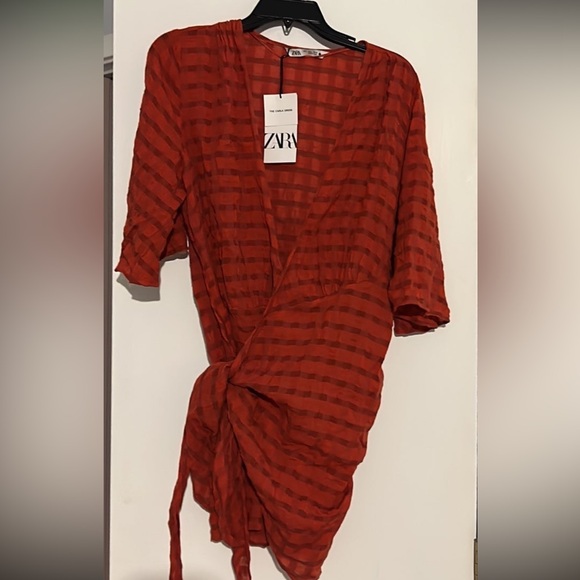 Zara orange wrap Large - Picture 4 of 5